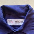 画像5: 【M/L】USA製 Wear Guard 刺繍入り コットン 半袖ワークシャツ ネイビー 紺色■ビンテージ オールド アメリカ古着 90s (5)