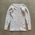 画像7: 【Ladies】USA製 JC Penney 長袖サーマルシャツ 白ベース 花柄■ビンテージ オールド レトロ アメリカ古着 レディース 総柄 ロンT No.5