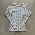 画像3: 【Ladies】UNKNOWN 長袖サーマルシャツ 白ベース 花柄■ビンテージ オールド レトロ アメリカ古着 レディース 総柄 ロンT No.6 (3)