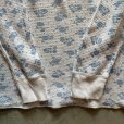 画像5: 【Ladies】UNKNOWN 長袖サーマルシャツ 白青 花柄■ビンテージ オールド レトロ アメリカ古着 レディース 総柄 ロンT No.7