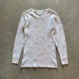 画像1: 【Ladies】USA製 JC Penney 長袖サーマルシャツ 白ベース 花柄■ビンテージ オールド レトロ アメリカ古着 レディース 総柄 ロンT No.5 (1)