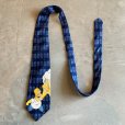 画像6: 【幅 10.0cm】2000s BRIEFLY STATED シンプソンズ ビール シルクネクタイ 総柄 青■ビンテージ オールド レトロ アメリカ古着 アメコミ