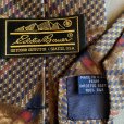 画像4: 【幅 9.8cm】USA製 Eddie Bauer 鳥 シルクネクタイ 総柄 茶系■ビンテージ オールド レトロ アメリカ古着 80s-90s エディーバウアー