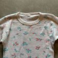 画像2: 【Ladies】80s UNKNOWN 長袖サーマルシャツ 白ベース 花柄■ビンテージ オールド レトロ アメリカ古着 レディース 総柄 ロンT No.4