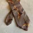 画像2: 【幅 9.8cm】USA製 Eddie Bauer 鳥 シルクネクタイ 総柄 茶系■ビンテージ オールド レトロ アメリカ古着 80s-90s エディーバウアー