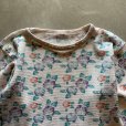 画像2: 【Ladies】UNKNOWN 長袖サーマルシャツ 白ベース 花柄■ビンテージ オールド レトロ アメリカ古着 レディース 総柄 ロンT No.6 (2)