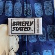 画像4: 【幅 10.0cm】2000s BRIEFLY STATED シンプソンズ ビール シルクネクタイ 総柄 青■ビンテージ オールド レトロ アメリカ古着 アメコミ