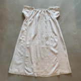 【Ladies】フランス 刺繍入り リネンワンピース チュニック アイボリー■ビンテージ アンティーク ヨーロッパ古着 レディース フレンチ 2