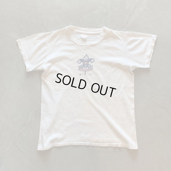 画像1: 【Ladies】60s BSA ボーイスカウト 染み込みプリントTシャツ 白■ビンテージ オールド アメリカ古着 レディース オールコットン