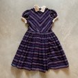 画像1: 【Kids】50s Handcraft ドット柄 刺繍 ワンピース■ビンテージ オールド レトロ アメリカ古着 子供服 キッズ レディース サーキュラー (1)