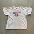 画像1: 【S or Ladies】50s-60s Champion ランタグ 染み込みプリントTシャツ 白■ビンテージ オールド アメリカ古着 レディース オールコットン (1)