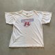 【S or Ladies】50s-60s Champion ランタグ 染み込みプリントTシャツ 白■ビンテージ オールド アメリカ古着 レディース オールコットン