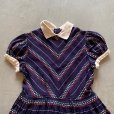 画像2: 【Kids】50s Handcraft ドット柄 刺繍 ワンピース■ビンテージ オールド レトロ アメリカ古着 子供服 キッズ レディース サーキュラー