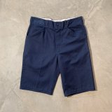 【W34】カナダ製 ショートパンツ ワークパンツ ネイビー 紺無地■ビンテージ オールド アメリカ古着 90s カットオフショーツ