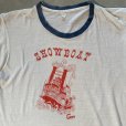 画像2: 【L】70s USA製 SHOW BOAT 船 プリント リンガーTシャツ 白■ビンテージ オールド アメリカ古着 USA製 マリン セーラー
