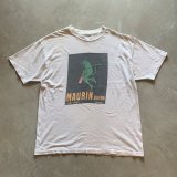 【XL】90s USA製 MAURIN QUINA グリーンデビル プリントTシャツ 白■ビンテージ アメリカ古着 Hanes ヘインズ コットン シングルステッチ