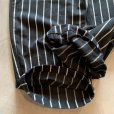 画像10: 【W28〜W32】カナダ製 chefwear ウエストゴム イージーパンツ ストライプ 黒白■ビンテージ オールド アメリカ古着