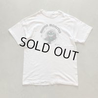 【L】90s Muffin Monster 両面プリントTシャツ 白■ビンテージ アメリカ古着 オールコットン シングルステッチ モンスター 企業