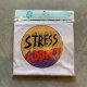 【M/L】デッドストック 90s USA製「Stress Addict」ストレス中毒者 プリントTシャツ 白■ビンテージ アメリカ古着 シングルステッチ