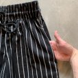 画像5: 【W28〜W32】カナダ製 chefwear ウエストゴム イージーパンツ ストライプ 黒白■ビンテージ オールド アメリカ古着