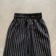画像2: 【W28〜W32】カナダ製 chefwear ウエストゴム イージーパンツ ストライプ 黒白■ビンテージ オールド アメリカ古着