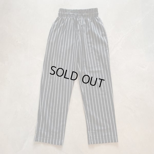 画像1: 【W28〜W32】カナダ製 chefwear ウエストゴム イージーパンツ ストライプ 黒白■ビンテージ オールド アメリカ古着