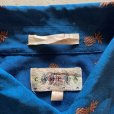 画像3: 【L/XL】90s CAMPIA パイナップル 半袖レーヨンシャツ 青 総柄■ビンテージ オールド アメリカ古着 フルーツ柄 アート