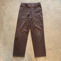 【W32】Lee コットン ノータック チノパンツ チャコールグレー■ビンテージ オールド レトロ アメリカ古着 リー ストレート チノパン