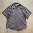 画像5: 【L/XL】90s UNTIED 半袖レーヨンシャツ 総柄■ビンテージ オールド アメリカ古着 アート 小紋柄 手裏剣 和柄 (5)