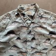 画像3: 【L】J.CREW カジキ コットン半袖シャツ 総柄■アメリカ古着 オールド ジェイクルー ボタンダウン 魚