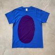 画像1: 【S/M or Ladies】GILDAN アートTシャツ 青×紫■ビンテージ オールド アメリカ古着 ギルダン コットン パッチワーク リメイク (1)