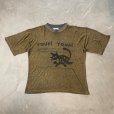 画像1: 【XL】marromod YOUPI YOUPI フランス語 プリントTシャツ 杢ブラウン■ビンテージ オールド ヨーロッパ古着 レーヨン メランジ リンガー (1)