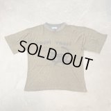 【XL】marromod YOUPI YOUPI フランス語 プリントTシャツ 杢ブラウン■ビンテージ オールド ヨーロッパ古着 レーヨン メランジ リンガー