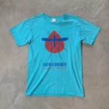 【S or Ladies】mosquito 献血 プリントTシャツ 青■ビンテージ オールド アメリカ古着 サックスブルー GILDAN ギルダン コットン 蚊