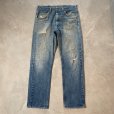 画像1: 【W34】70s-80s USA製 Lee 200 ストレート デニムパンツ■ビンテージ オールド レトロ アメリカ古着 アメリカ製 リー ジーパン (1)