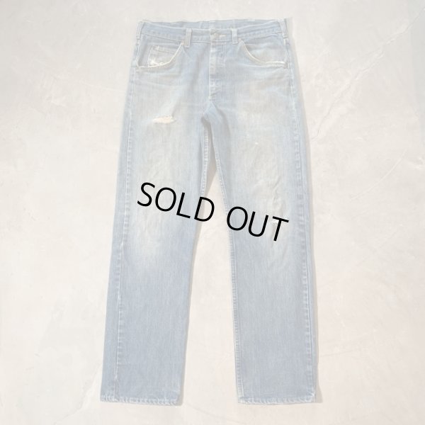 画像1: 【W34】70s-80s USA製 Lee 200 ストレート デニムパンツ■ビンテージ オールド レトロ アメリカ古着 アメリカ製 リー ジーパン