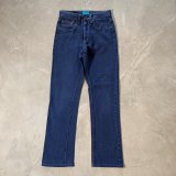 【W26】オーストラリア製 Lee フレア カラーデニムパンツ ネイビー■ビンテージ オールド アメリカ古着 70s リー ジーパン ボタンフライ