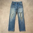 画像1: 【W30】80s USA製 Lee 200-0147 ストレート デニムパンツ■ビンテージ オールド レトロ アメリカ古着 アメリカ製 リー ジーパン (1)
