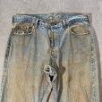 画像2: 【W36】ボロ 80s USA製 Levi's 501 赤耳 デニムパンツ ダメージ■ビンテージ アメリカ古着 リーバイス ジーパン オリジナル ジャンク