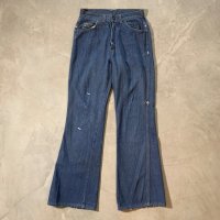 【W28】70s Levi's for gals ビッグE フレアデニムパンツ■ビンテージ レトロ アメリカ古着 リーバイス レディース ベルボトム オリジナル