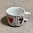 画像1: 【6.8cm】昭和レトロ トランプ柄 マグカップ コップ■ビンテージ アンティーク 雑貨 魔女 ジョーカー エース No.4 (1)