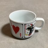 【6.8cm】昭和レトロ トランプ柄 マグカップ コップ■ビンテージ アンティーク 雑貨 魔女 ジョーカー エース No.4
