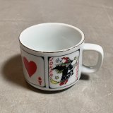 【6.8cm】昭和レトロ トランプ柄 マグカップ コップ■ビンテージ アンティーク 雑貨 魔女 ジョーカー エース No.2