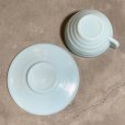 画像7: 【4.8cm】フランス製 ミルクガラス カップ＆ソーサー ライトブルー■ビンテージ アンティーク ヨーロッパ雑貨 ブロカント コーヒー No.1