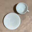 画像6: 【4.8cm】フランス製 ミルクガラス カップ＆ソーサー ライトブルー■ビンテージ アンティーク ヨーロッパ雑貨 ブロカント コーヒー No.1
