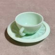画像5: 【3.8cm】DULCINE ミルクガラス デミタスカップ＆ソーサー■ビンテージ アンティーク フランス雑貨 ブロカント ジェダイ コーヒー No.2