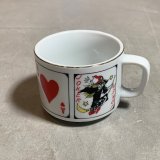【6.8cm】昭和レトロ トランプ柄 マグカップ コップ■ビンテージ アンティーク 雑貨 魔女 ジョーカー エース No.3