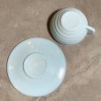 画像7: 【4.8cm】フランス製 ミルクガラス カップ＆ソーサー ライトブルー■ビンテージ アンティーク ヨーロッパ雑貨 ブロカント コーヒー No.2