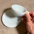 画像10: 【4.8cm】フランス製 ミルクガラス カップ＆ソーサー ライトブルー■ビンテージ アンティーク ヨーロッパ雑貨 ブロカント コーヒー No.2