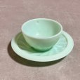 画像3: 【3.8cm】DULCINE ミルクガラス デミタスカップ＆ソーサー■ビンテージ アンティーク フランス雑貨 ブロカント ジェダイ コーヒー No.2